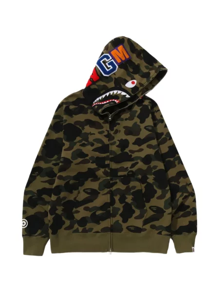 Hanorac cu glugă A Bathing Ape® verde