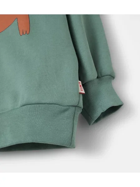 Gyerek melegítő felső Tinycottons zöld