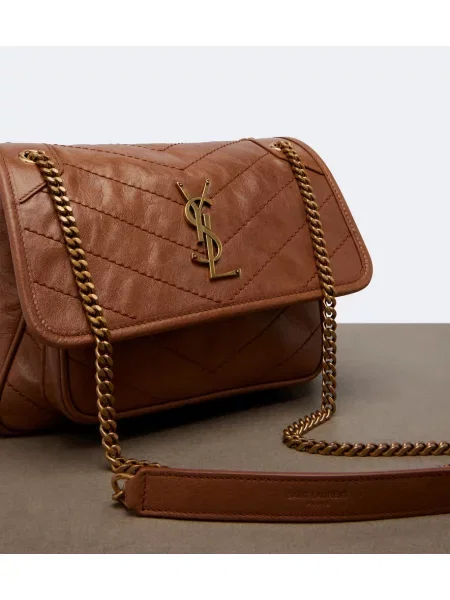 Geantă Saint Laurent din piele maro