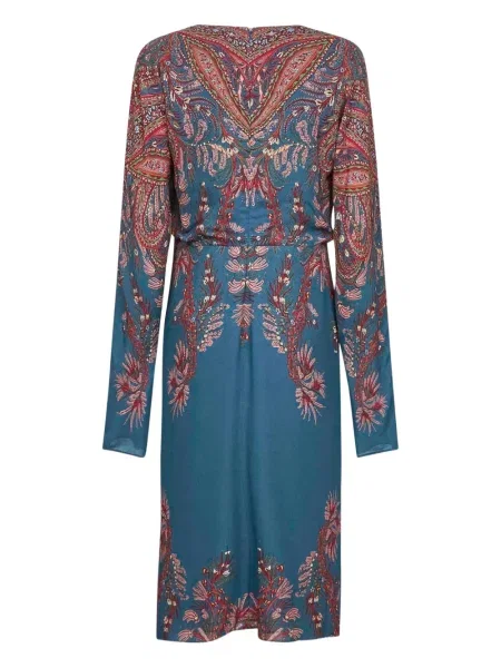 Rochie Etro cu imagine de costum albastru