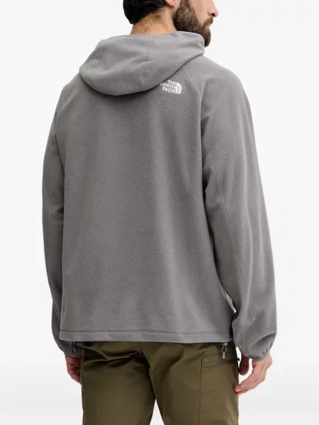 Fleece hoodie The North Face με κουκούλα γκρι