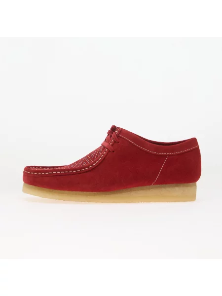 Pantofi Clarks Wallabee Red Interest 9 roșu