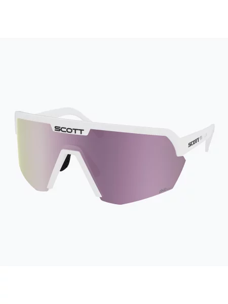 Слънчеви очила SCOTT Sport Shield white matt/amp lavender chrome бяло