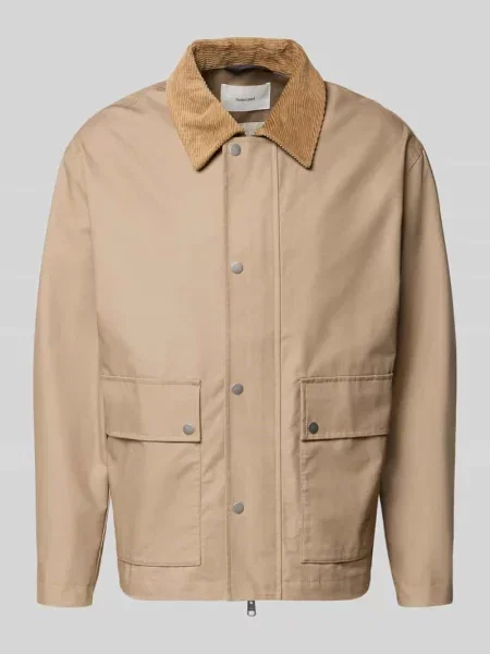 Kurtka o kroju regular fit z czystej bawełny model ‘KYLE’ Selected Homme beżowa
