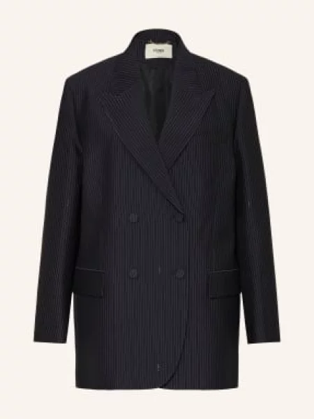 Fendi Długa Marynarka blau granatowa