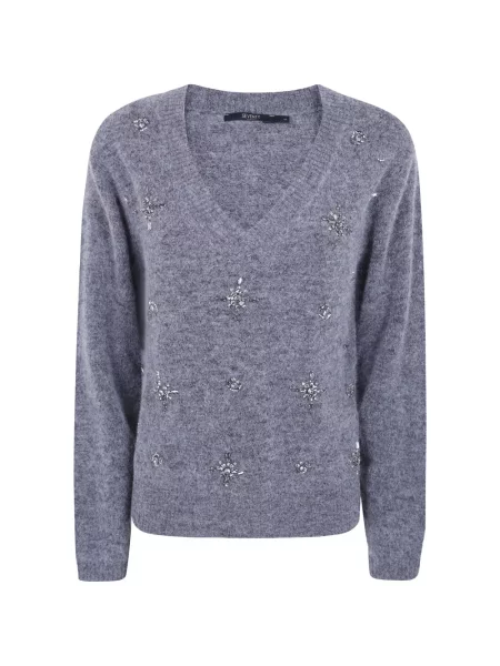 Pulover Seventy cu decolteu în V gri
