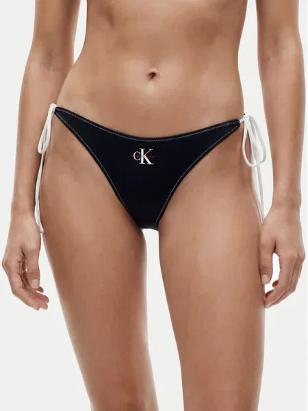 Calvin Klein Swimwear Bikini partea de jos Negru alb