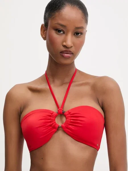 Tommy Hilfiger plavková podprsenka červená