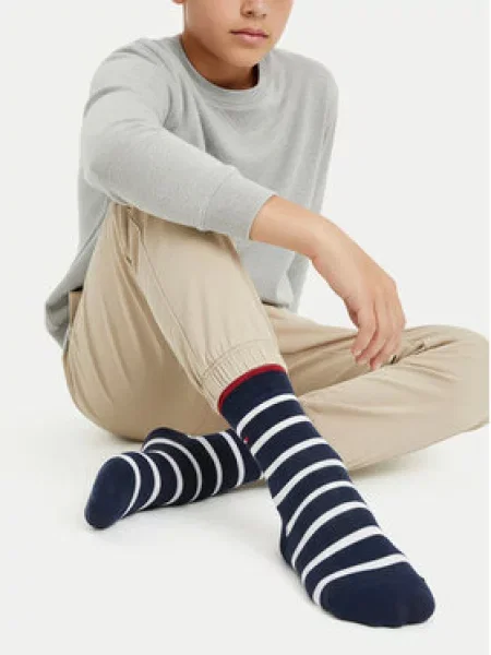 Dolge nogavice Tommy Hilfiger Mornarsko modra
