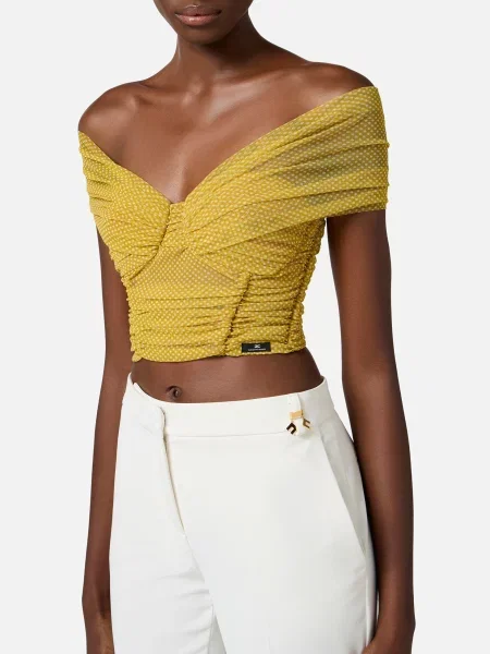 Топ Elisabetta Franchi жовтий