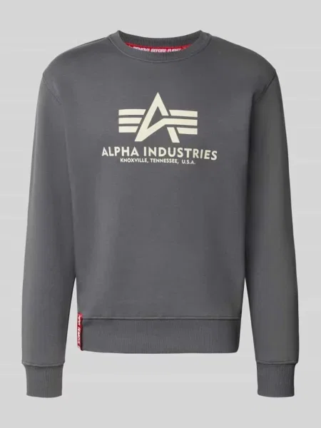 Bluza Alpha Industries Basic greyblack szara