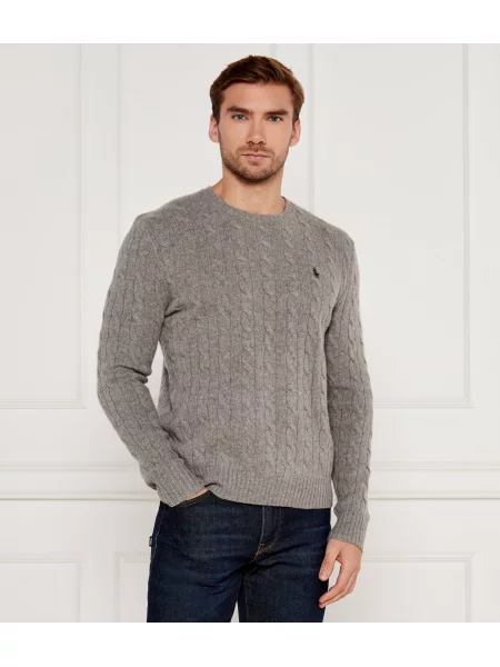 Pulover Polo Ralph Lauren de lână gri
