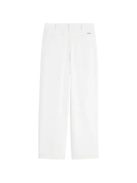 Pantaloni Maison Kitsune alb