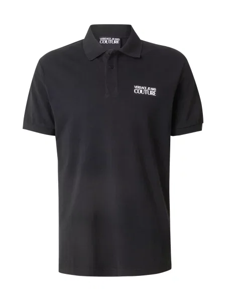 Polo majica Versace Jeans Couture črna