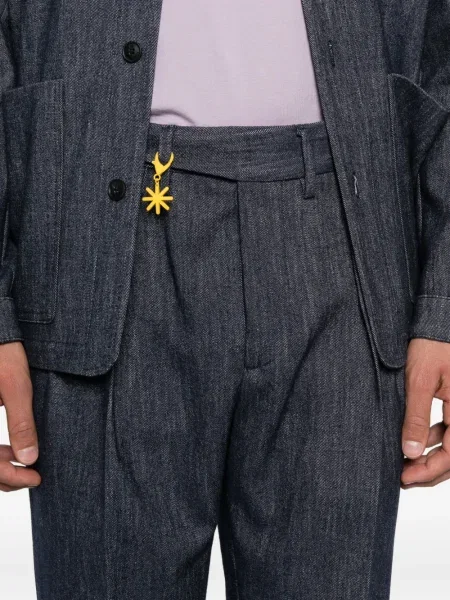 Pantaloni Manuel Ritz de lână albastru