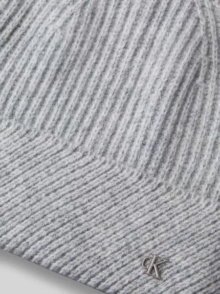 Calvin Klein czapka z wełną szara