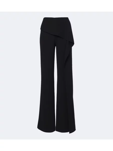 Pantaloni Roland Mouret drapate negru
