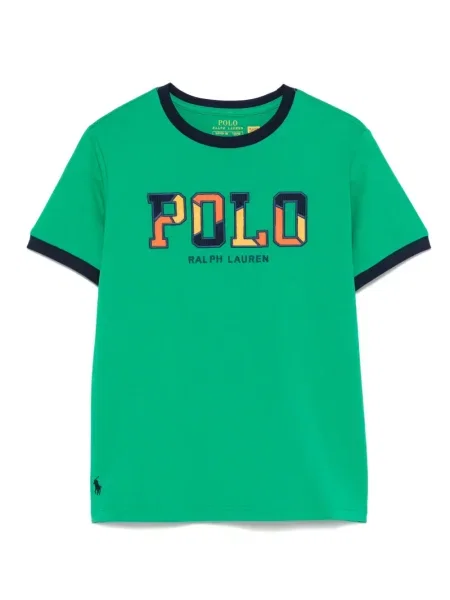 Koszulka polo dziecięca Polo Ralph Lauren zielona