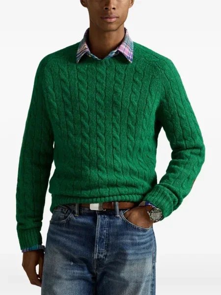 Briaunotas pusiau užtrauktukas zomšinės bokseriai Polo Ralph Lauren balta