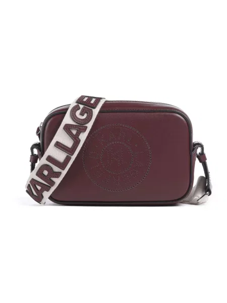 Torebka crossbody Karl Lagerfeld skórzana czerwona