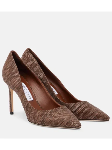 Pantofi cu toc Jimmy Choo maro