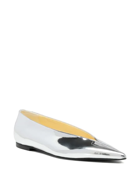 Pantofi cu toc Proenza Schouler fără toc argintiu