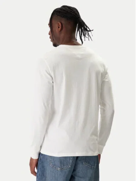 Tommy Jeans Marškinėliai ilgomis rankovėmis Chest Linear Écru