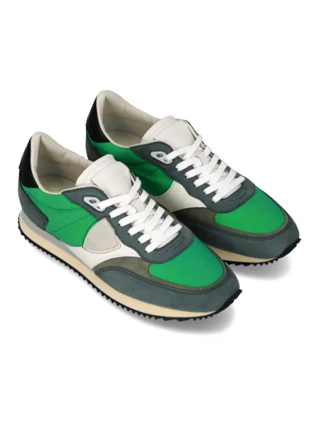 Buty do biegania Philippe Model skórzane do biegania zielone