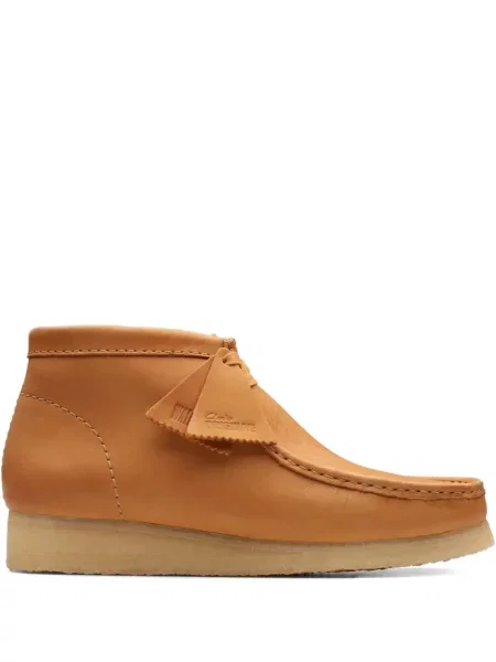 Botine Clarks Originals cu șireturi din piele maro