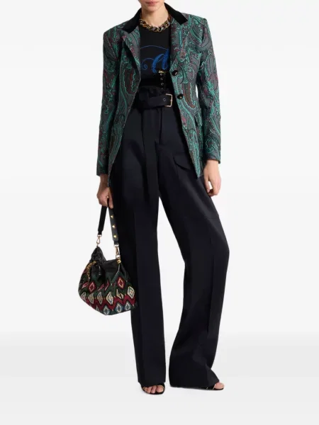 Tricou Etro cu broderie negru