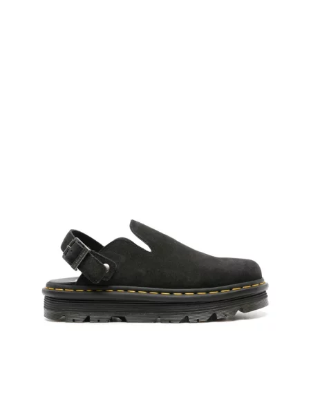 Klapki Dr. Martens skórzane wsuwane czarne
