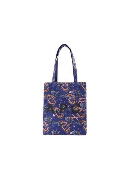 Shopperka A.p.c. dwustronna niebieska