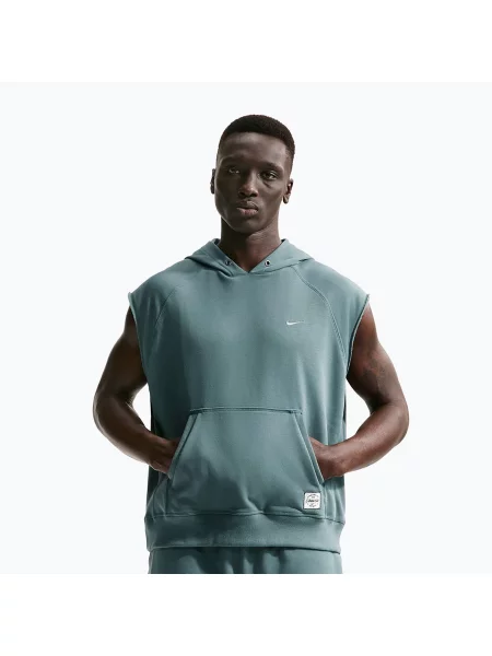 Мъжки суитшърт за тренировка Nike Athletic Club Dri-Fit Sleeveless Hoodie mineral slate/mineral slate синьо