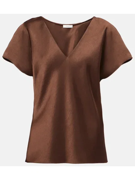 Bluză Vince din satin maro