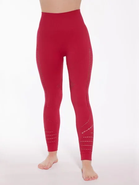 Legginsy treningowe z długą nogawką Brubeck GYM różowe