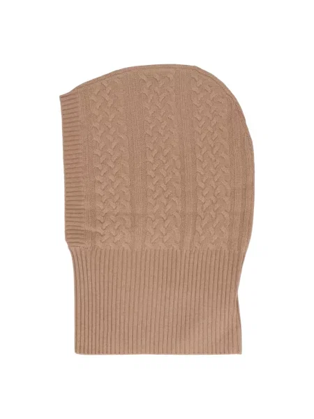 Czapka Max Mara z kaszmiru brązowa