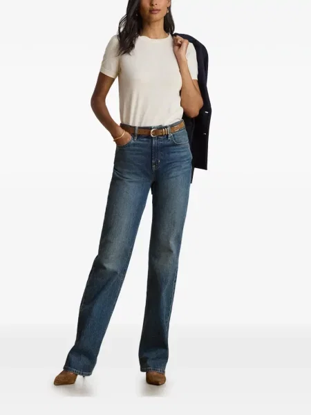 Scurt pulover Lauren Ralph Lauren cu broderie