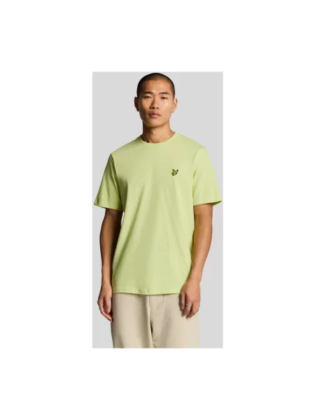 Koszulka Lyle & Scott z krótkim rękawem klasyczna żółta