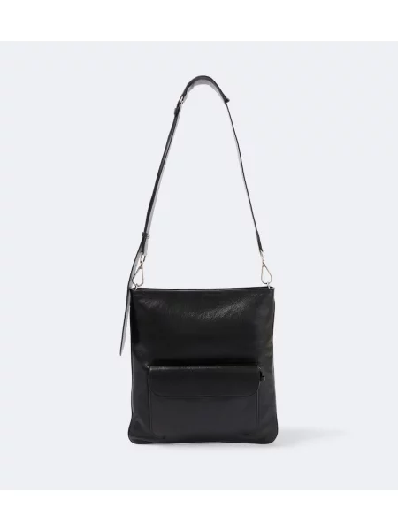 Geantă crossbody Metier din piele negru