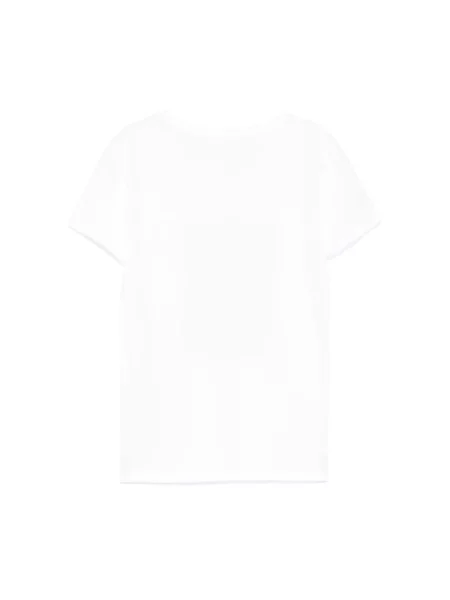 Liu Jo Koszulki Kobieta S T-shirt z nadrukiem graficznym z okrągłym dekoltem biały
