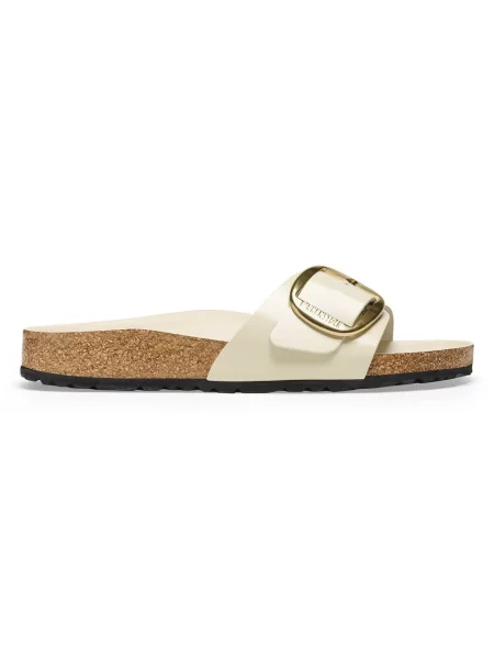Klapki Birkenstock na sprzączkę beżowe