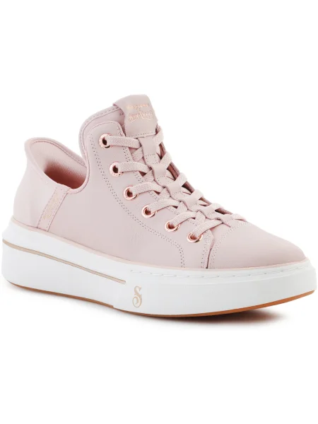 Pantofi Skechers din piele roz