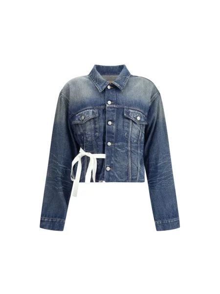 Kurtka jeansowa Mm6 Maison Margiela niebieska