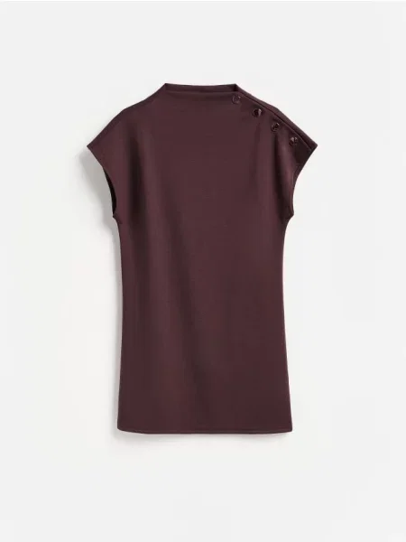 Reserved Rochie cu decorativi maro