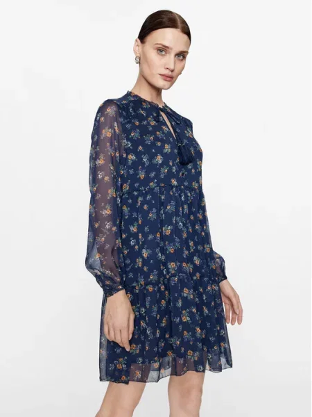 Obleka denim obleka Pepe Jeans modra