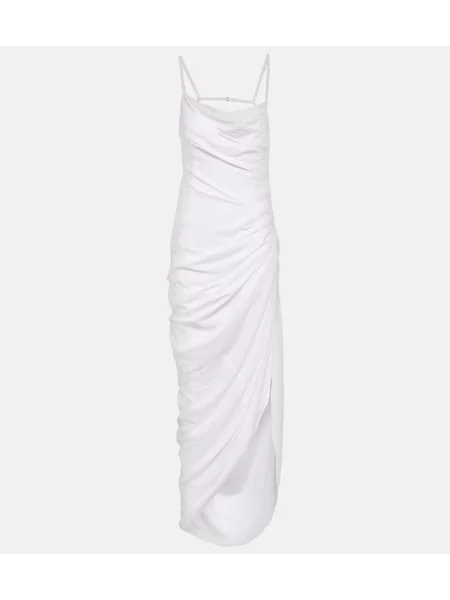 Rochie maxi Jacquemus de costum alb