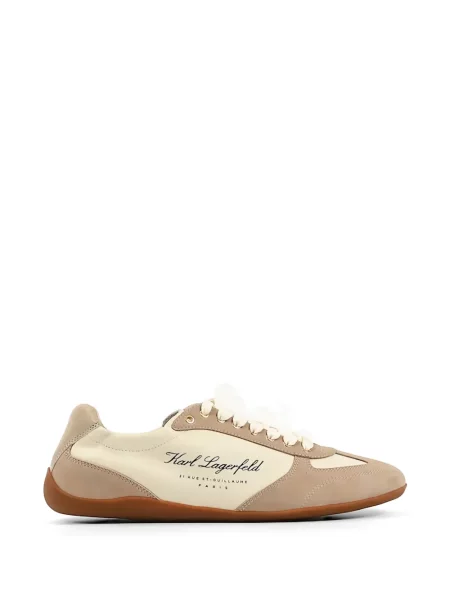 Sneakerși Karl Lagerfeld cu șireturi din piele