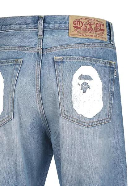 Blugi A Bathing Ape® albastru