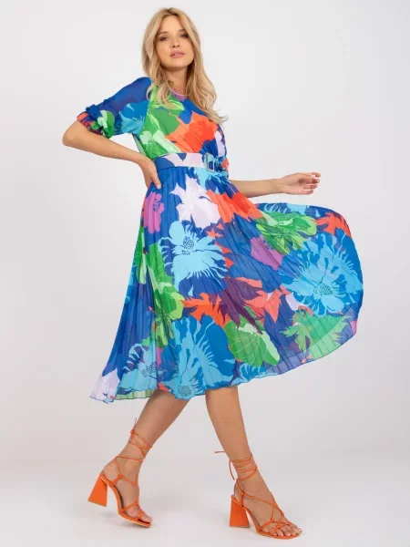 Rochie Fashionhunters cu imagine de costum albastru