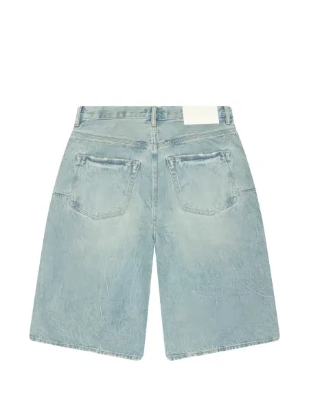 Viseltes hatású rövidnadrág Purple Brand kék